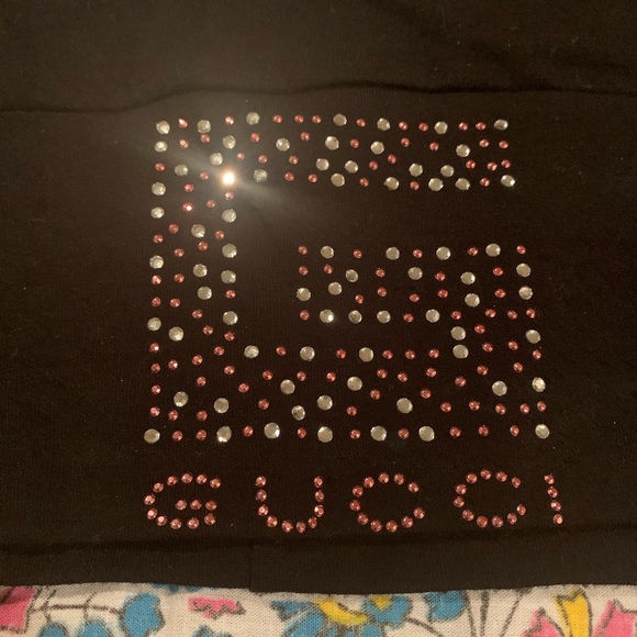 Cute crystal black top - Picture 3 of 3